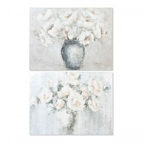 Quadro DKD Home Decor Vase 120 x 3,8 x 90 cm Vaso Romantico (2 Unità)