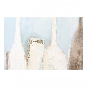 Quadro DKD Home Decor CU-179188 Dorato 100 x 4 x 100 cm Bottiglie Cottage (2 Unità)