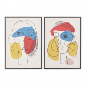 Quadro DKD Home Decor Astratto 53 x 4,5 x 73 cm Moderno (2 Unità)