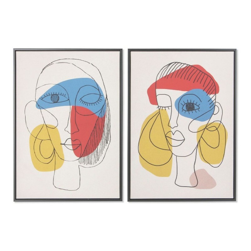 Quadro DKD Home Decor Astratto 53 x 4,5 x 73 cm Moderno (2 Unità)