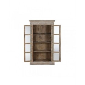 Stand Espositore Home ESPRIT Bianco Legno di mango 120 X 44 X 210 cm