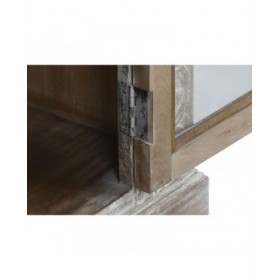 Stand Espositore Home ESPRIT Bianco Legno di mango 120 X 44 X 210 cm