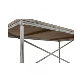 Tavolo da Pranzo Home ESPRIT Bianco Ferro Legno di mango 160 X 90 X 80 cm
