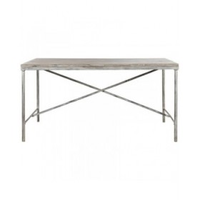 Tavolo da Pranzo Home ESPRIT Bianco Ferro Legno di mango 160 X 90 X 80 cm