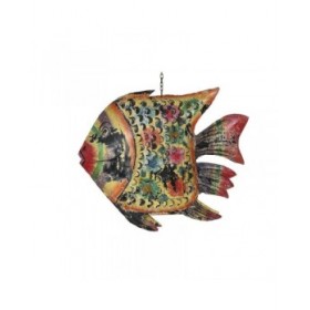 Statua Decorativa Home ESPRIT Multicolore Pesce 80 X 12 X 60 cm