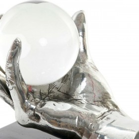 Statua Decorativa DKD Home Decor Cristallo Argentato Dorato Resina Mano 20 x 14 x 18 cm