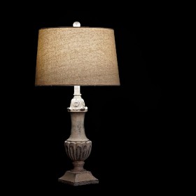 Lampada da tavolo DKD Home Decor Crema Resina 220 V 60 W 38 x 38 x 73 cm