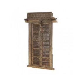 Statua Decorativa da Giardino Home ESPRIT Marrone teak 120 X 46 X 190 cm Con porta