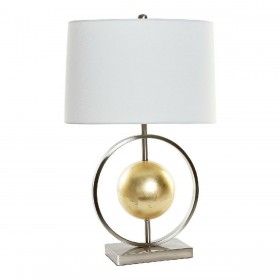 Lampada da tavolo DKD Home Decor 8424001806843 Bianco Dorato Argentato Metallo 60 W 220 V 40 x 22 x 64 cm