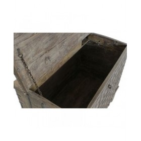 Forziere Home ESPRIT Naturale teak Pezzo unico 118 X 66 X 87 cm