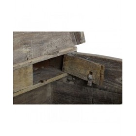 Forziere Home ESPRIT Naturale teak Pezzo unico 118 X 66 X 87 cm
