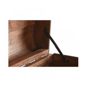 Set di Bauli Home ESPRIT Marrone Beige Poliestere Legno 60 x 37 x 24 cm