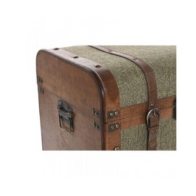 Cassettiera Home ESPRIT Verde Multicolore Tropicale 45 x 35 x 71,5 cm