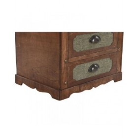 Cassettiera Home ESPRIT Verde Multicolore Tropicale 45 x 35 x 71,5 cm
