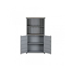Scaffale Home ESPRIT Grigio Blu cielo Metallo Legno MDF 87 x 44 x 168,5 cm