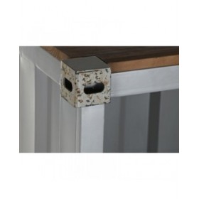 Scaffale Home ESPRIT Grigio Blu cielo Metallo Legno MDF 87 x 44 x 168,5 cm