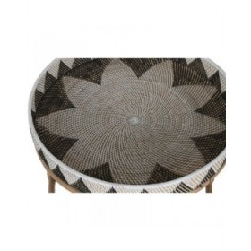 Set di 2 tavoli Home ESPRIT Rattan 70 X 70 X 52 cm