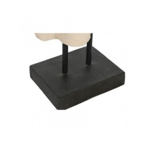 Statua Decorativa Home ESPRIT Bianco Nero Buddha 40 x 27 x 148 cm