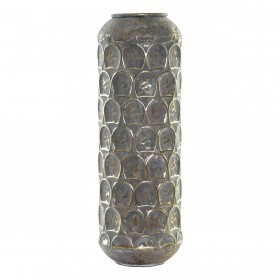 Vaso DKD Home Decor Finitura invecchiata Grigio Dorato Metallo Orientale 19 x 19 x 47 cm