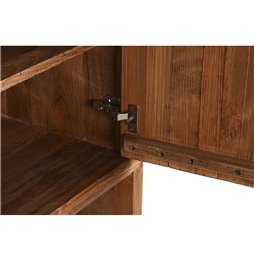 Scatola Decorativa DKD Home Decor Naturale Alluminio Legno MDF 22 x 6 x 9 cm (2 Unità) (1 Unità)