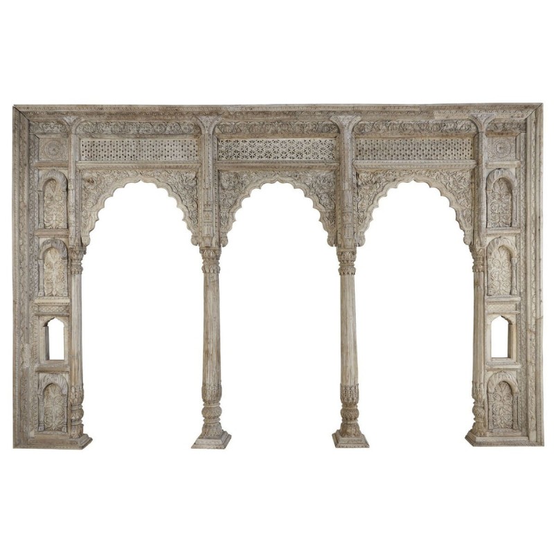 Con porta Home ESPRIT Beige Legno 463 x 20 x 292 cm