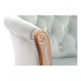 Poltrona DKD Home Decor 8424001543137 Grigio Multicolore Legno d'albero della gomma 62 x 58 x 69 cm