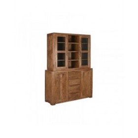 Stand Espositore Home ESPRIT Marrone Cristallo Acacia 140 x 45 x 180 cm