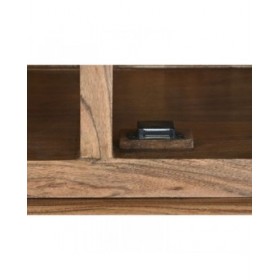 Stand Espositore Home ESPRIT Marrone Cristallo Acacia 140 x 45 x 180 cm