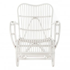 Poltrona DKD Home Decor 75 x 85 x 85 cm Bianco Rattan