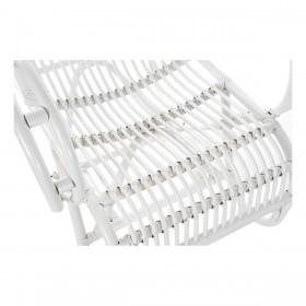 Poltrona DKD Home Decor 75 x 85 x 85 cm Bianco Rattan