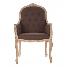 Poltrona DKD Home Decor Marrone Naturale Marrone scuro Legno d'albero della gomma 62 x 55 x 100 cm 63,5 x 49,5 x 102 cm
