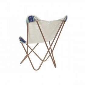 Poltrona DKD Home Decor Multicolore Blu Marino Ferro 74 x 65 x 90 cm