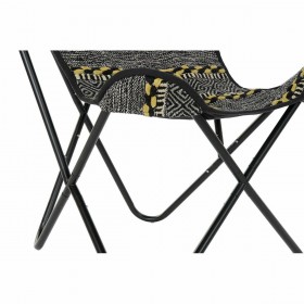 Poltrona DKD Home Decor Giallo Bianco Nero Multicolore Ferro 74 x 65 x 90 cm