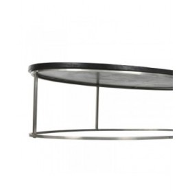 Tavolino da Caffè Home ESPRIT Nero Avorio 150 x 80 x 40 cm
