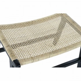 Panca DKD Home Decor 8424001823192 65 x 47 x 40 cm Naturale Teca Nero