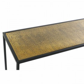 Ingresso DKD Home Decor 110 x 25 x 84 cm Nero Dorato Alluminio Plastica