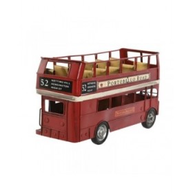 Statua Decorativa Home ESPRIT Rosso Vintage 28 x 9 x 15 cm