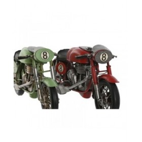 Statua Decorativa Home ESPRIT Rosso Verde Vintage 32 x 11 x 15 cm (2 Unità)