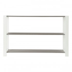 Scarpiera DKD Home Decor 8424001835041 Bianco Multicolore Argentato Legno Metallo 80 x 30 x 50 cm