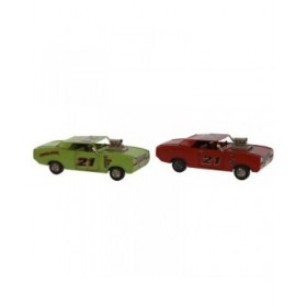 Statua Decorativa Home ESPRIT Rosso Verde Vintage 25,5 x 10 x 8,5 cm (2 Unità)