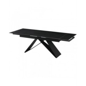 Tavolo da Pranzo Home ESPRIT Nero Metallo Ceramica 160 x 90 x 75 cm