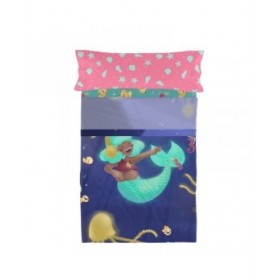 Set di Lenzuola HappyFriday Mr Fox Happy Mermaid Multicolore Singolo 2 Pezzi