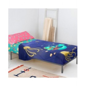 Set di Lenzuola HappyFriday Mr Fox Happy Mermaid Multicolore Singolo 2 Pezzi