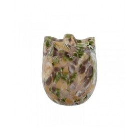 Vaso Home ESPRIT Multicolore Cristallo Moderno 18 x 18 x 21,5 cm