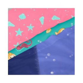 Set di Lenzuola HappyFriday Mr Fox Happy Mermaid Multicolore Singolo 2 Pezzi