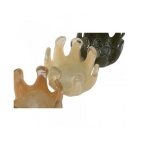 Portacandele Home ESPRIT Verde Crema Pesca Cristallo 12,5 x 12,5 x 9,5 cm (3 Unità)