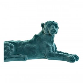Statua Decorativa DKD Home Decor Verde Rosa Resina Floccato Leone 26,5 x 9 x 11 cm