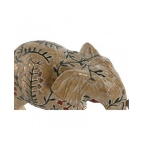 Statua Decorativa Home ESPRIT Multicolore Elefante 32,5 x 12,5 x 21 cm