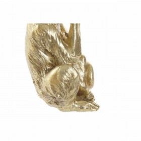 Statua Decorativa DKD Home Decor Dorato Resina Coloniale Scimmia 13 x 11 x 19,5 cm (3 Pezzi)