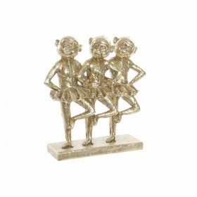 Statua Decorativa DKD Home Decor FZ-91957 Grigio Dorato Resina Rettangolare Coloniale Moderno Scimmia 23 x 9,5 x 24 cm
